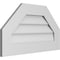 Ekena Millwork Octagonal Top Surface Mount PVC Gable Vent w/ 3-1/2"W x 1"P Standard Frame, 28"W x 16"H GVPOT28X1601SN - alternate 5
